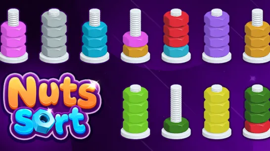 Play Nuts Puzzle: Sort By Color game